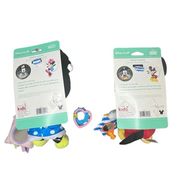 Mickey‎ & Minnie Mouse On-the-Go Activity Plush Stroller Attachment Baby Toy NWT - Picture 8 of 15